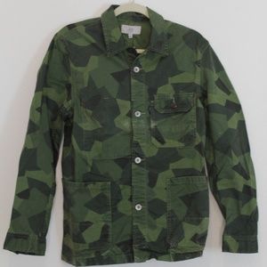 Jack Spade Abstract Camo Military Jacket